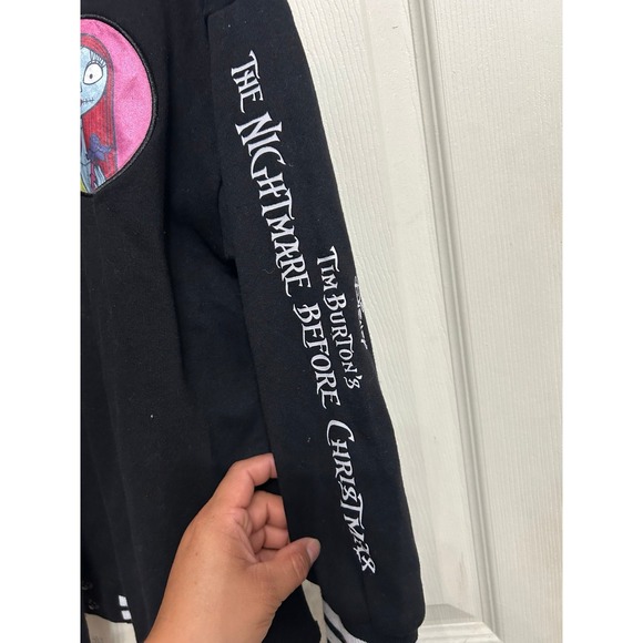 The nightmare before Christmas jacket girls size 14 black color snap button - Picture 3 of 5